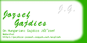jozsef gajdics business card